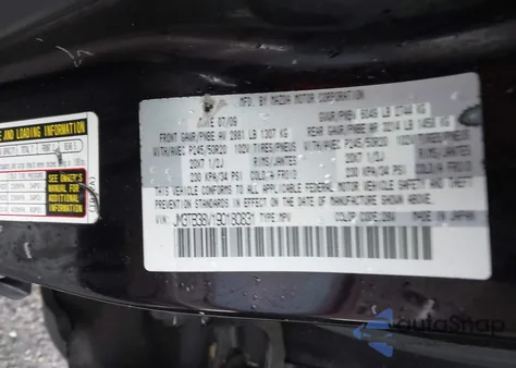 2009 Mazda Cx-9 Grand Touring from USA, damaged, VIN JM3TB38V190180831